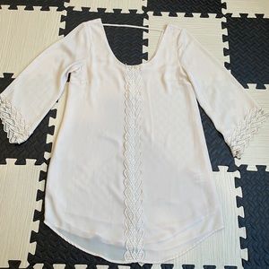 ASTR The Label Champagne LaceTunic Dress size s